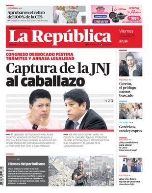 Edición Impresa - La Republica | Norte - Viernes 03 de Mayo del 2024