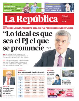 Edición Impresa - La Republica | Norte - Sabado 04 de Mayo del 2024
