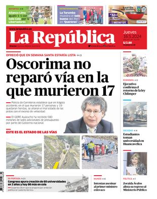 Edición Impresa - La Republica | Norte - Jueves 16 de Mayo del 2024
