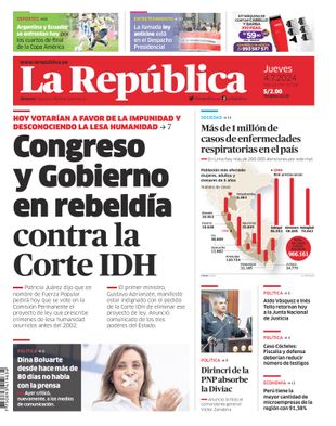 Edición Impresa - La Republica | Lima - Jueves 04 de Julio del 2024