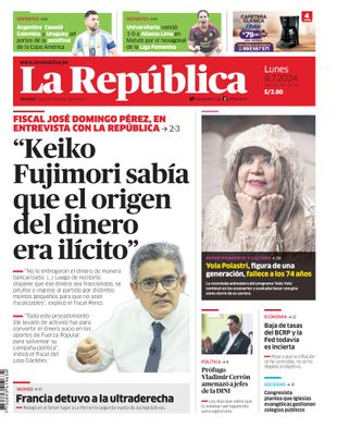 Edición Impresa - La Republica | Norte - Lunes 08 de Julio del 2024