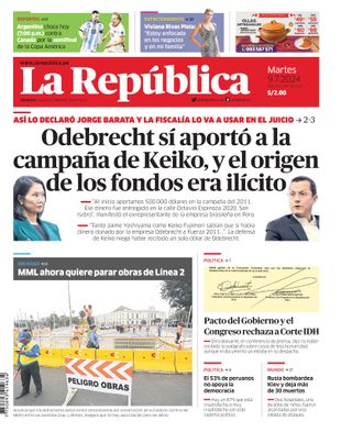 Edición Impresa - La Republica | Sur - Martes 09 de Julio del 2024