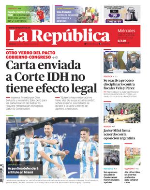 Edición Impresa - La Republica | Lima - Miercoles 10 de Julio del 2024