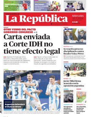 Edición Impresa - La Republica | Norte - Miercoles 10 de Julio del 2024
