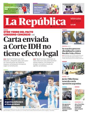 Edición Impresa - La Republica | Sur - Miercoles 10 de Julio del 2024
