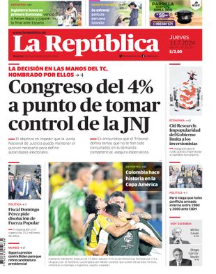 Edición Impresa - La Republica | Norte - Jueves 11 de Julio del 2024