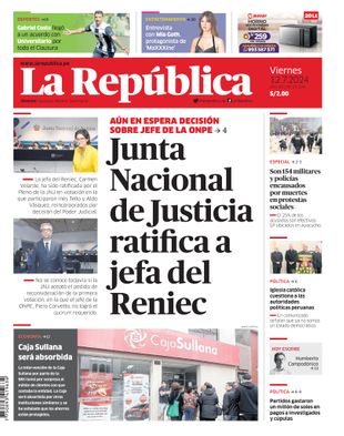 Edición Impresa - La Republica | Sur - Viernes 12 de Julio del 2024