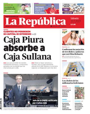 Edición Impresa - La Republica | Sur - Sabado 13 de Julio del 2024