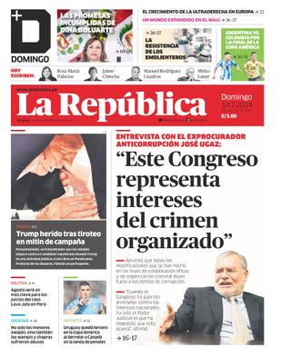 Edición Impresa - La Republica | Lima - Domingo 14 de Julio del 2024