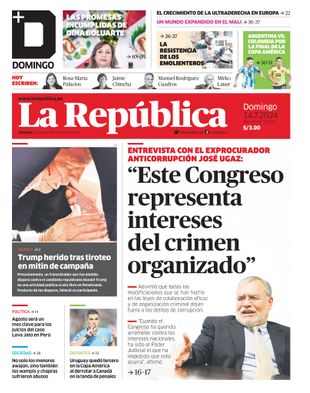Edición Impresa - La Republica | Sur - Domingo 14 de Julio del 2024