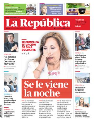 Edición Impresa - La Republica | Sur - Viernes 19 de Julio del 2024