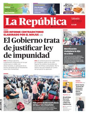 Edición Impresa - La Republica | Sur - Sabado 20 de Julio del 2024