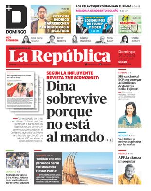 Edición Impresa - La Republica | Lima - Domingo 21 de Julio del 2024