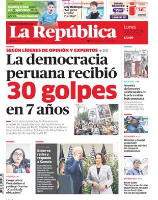 Edición Impresa - La Republica | Norte - Lunes 22 de Julio del 2024