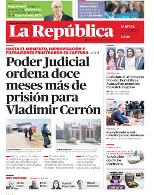 Edición Impresa - La Republica | Norte - Martes 23 de Julio del 2024