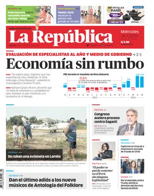 Edición Impresa - La Republica | Lima - Miercoles 24 de Julio del 2024