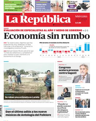 Edición Impresa - La Republica | Norte - Miercoles 24 de Julio del 2024