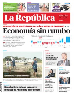 Edición Impresa - La Republica | Sur - Miercoles 24 de Julio del 2024