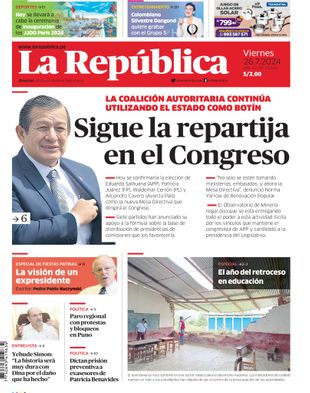 Edición Impresa - La Republica | Norte - Viernes 26 de Julio del 2024