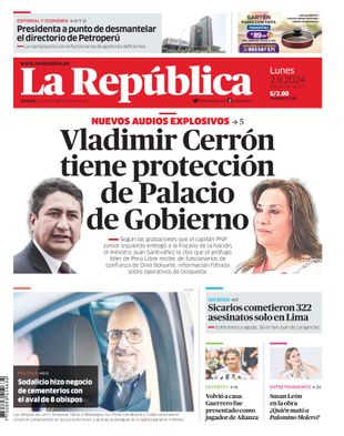 Edición Impresa - La Republica | Lima - Lunes 02 de Setiembre del 2024