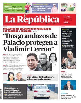 Edición Impresa - La Republica | Lima - Martes 03 de Setiembre del 2024