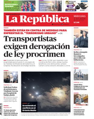 Edición Impresa - La Republica | Norte - Miercoles 02 de Octubre del 2024