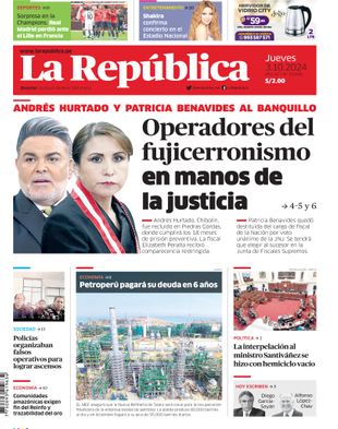 Edición Impresa - La Republica | Norte - Jueves 03 de Octubre del 2024