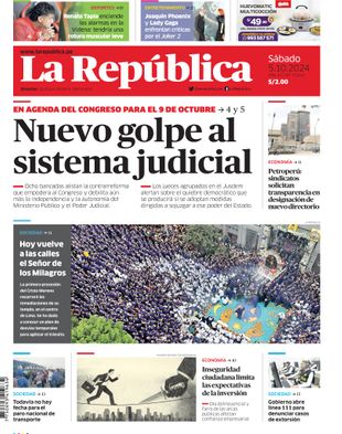 Edición Impresa - La Republica | Norte - Sabado 05 de Octubre del 2024