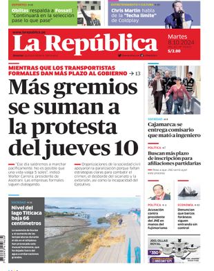 Edición Impresa - La Republica | Norte - Martes 08 de Octubre del 2024