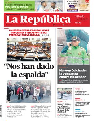 Edición Impresa - La Republica | Norte - Sabado 12 de Octubre del 2024