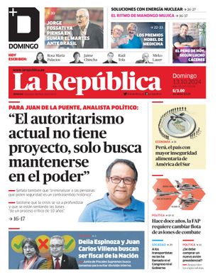 Edición Impresa - La Republica | Lima - Domingo 13 de Octubre del 2024