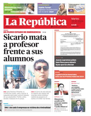 Edición Impresa - La Republica | Lima - Martes 15 de Octubre del 2024