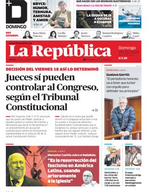 Edición Impresa - La Republica | Norte - Domingo 20 de Octubre del 2024