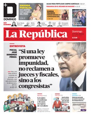 Edición Impresa - La Republica | Lima - Domingo 27 de Octubre del 2024