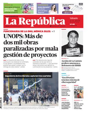 Edición Impresa - La Republica | Lima - Sabado 02 de Noviembre del 2024