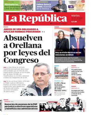 Edición Impresa - La Republica | Norte - Martes 05 de Noviembre del 2024