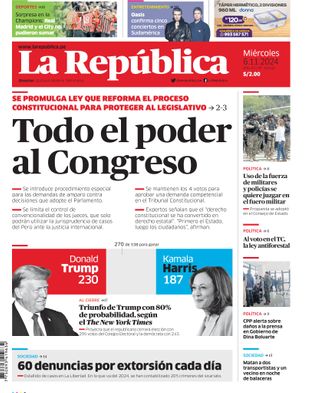 Edición Impresa - La Republica | Norte - Miercoles 06 de Noviembre del 2024