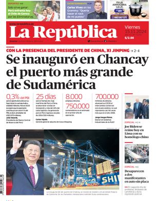 Edición Impresa - La Republica | Sur - Viernes 15 de Noviembre del 2024