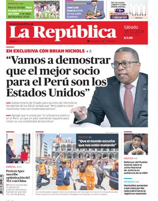 Edición Impresa - La Republica | Norte - Sabado 16 de Noviembre del 2024