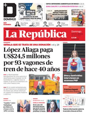 Edición Impresa - La Republica | Lima - Domingo 17 de Noviembre del 2024