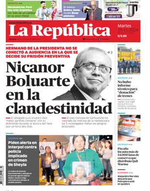 Edición Impresa - La Republica | Norte - Martes 19 de Noviembre del 2024