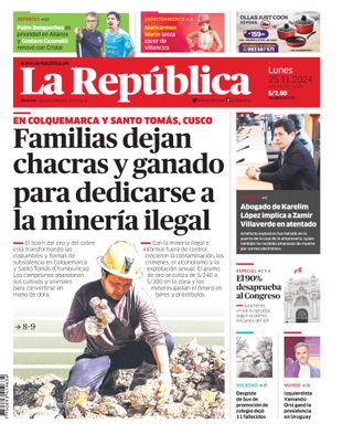 Edición Impresa - La Republica | Lima - Lunes 25 de Noviembre del 2024