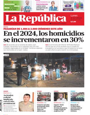 Edición Impresa - La Republica | Norte - Lunes 02 de Diciembre del 2024