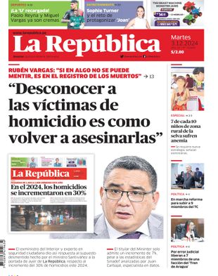 Edición Impresa - La Republica | Sur - Martes 03 de Diciembre del 2024