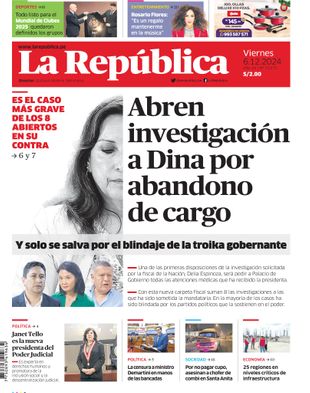 Edición Impresa - La Republica | Norte - Viernes 06 de Diciembre del 2024