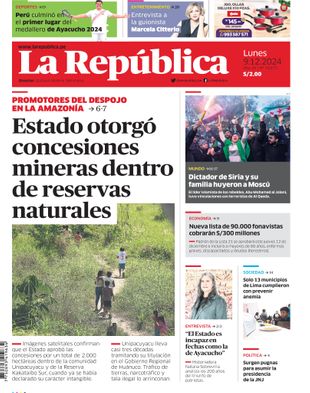 Edición Impresa - La Republica | Norte - Lunes 09 de Diciembre del 2024