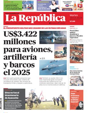 Edición Impresa - La Republica | Norte - Martes 10 de Diciembre del 2024