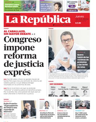 Edición Impresa - La Republica | Norte - Jueves 12 de Diciembre del 2024