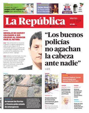 Edición Impresa - La Republica | Lima - Martes 17 de Diciembre del 2024