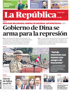 Edición Impresa - La Republica | Norte - Viernes 20 de Diciembre del 2024